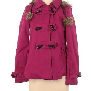 Vintage Dollhouse faux fur pea coat